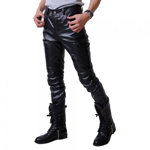 Men Fashion Leather Pant